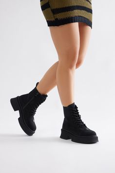 Available In Cream And Black. Platform Ankle Booties Zipper Detail Round Toe Mid Block Heel Imported | Brooklyn Platform Booties in Black size 10 by Fashion Nova Black Platform, Zipper Detail, Black Booties, Ankle Booties, Block Heels, Black Fashion, Fashion Nova, Brooklyn, Size 7