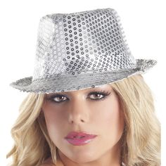 Silver Sequin Fedora Hat With Band. Circumference Of The Head Opening Measures Approximately 21-1/2". Hat Stands 5-1/2" Tall. Great For Dance Or Halloween Costumes Or Mardi Gras! New In Package. 35% Cotton/65% Polyester Crotchet Beanies, Womens Newsboy Cap, Sequin Costume, Orange Beanie, Floral Hat, Accessories Silver, Hat Stands, Bridesmaid Jewelry Sets, Dance Costume