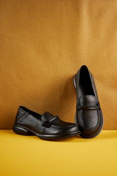 Introducing our Rumour Has It Simple Your Way Leather Loafer! Comfort and style come together in these classic black loafers. Made from high-quality leather, these loafers are perfect for any occasion. Step out in confidence and take on the day with ease. Simplify your style with our Simple Your Way Leather Loafers. 0.98" heel Pull-on Leather upper Leather lining Leather footbed Rubber sole Classic Black Loafers, Rumor Has It, Black Loafers, Come Together, Leather Loafers, High Quality Leather, Classic Black, Your Style, Rubber Sole