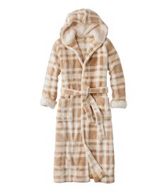 This just may be the coziest robe we've ever worn. Made from the same plush fleece as our customer-favorite Wicked Plush Throw, it won't shed or pill and it's amazingly soft. Relaxed Fit: Our most generous fit sits farthest from the body. Falls at mid-calf - 50" from high point shoulder. 100% polyester, brushed on both sides for an extra plush feel. Machine wash and dry. Sherpa trim at hood and lining inside cuffs. Front patch pockets. Removable tie belt and inside tie. Imported. | Women's Wicke Plush Robe, Belt Tying, High Point, Ll Bean, Sleepwear Women, L L Bean, Tie Belt, Mid Calf, Wicked