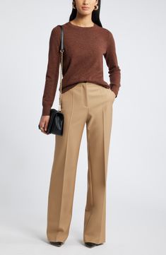 Every closet craves this classic cashmere sweater full of warmth and polish. 24 1/2" length (size Medium) Crewneck Long sleeves 100% cashmere Dry clean Imported Brown Brick, Brown Sweater, Cashmere Sweater, Cashmere Sweaters, Cashmere, Dry Clean, Nordstrom, Size Medium, Crew Neck