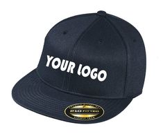 Custom Embroidery on Flexfit 210 Flat Bill CapSend us your logo, text, or monogram and we'll embroider it for you.Embroidery Size:Front: 4in W x 2in HBack: 3in W x 1in HThis cap is the best of both worlds, Snapback style flat bill cap with a Flexfit band.The patented Flexfit poly-weave spandex ensures you get a superbly comfortable fit, while the flat bill keeps you looking up-to-date.Fabric: 98/2 acrylic/spandex (White), 83/15/2 acrylic/wool/spandex (Colors)Structure: StructuredProfile: HighClo Custom Logo Flat Bill Snapback Hat For Sports Events, Custom Logo Snapback Hat For Sports Events, Custom Logo Flat Bill Snapback For Sports Events, Fitted Flat Bill Trucker Hat For Sports, Fitted Baseball Cap With Embroidered Logo, Fitted Snapback Baseball Cap With Embroidered Logo, Customizable Flat Bill Snapback For Sports, Embroidered Flat Bill Fitted Hat, Personalized Hats