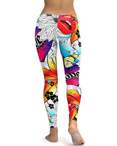 A whole lot of vibrant colors together in one beautiful design for our new EDM / Rave leggings collection. Our designer did a great job matching colors, styles and making it super vibrant. Made of 82% polyester and 18% spandex, has 4-way stretch. Perfect wear for your gym workout. Multicolor Stretch Athleisure Yoga Pants, Multicolor High Stretch Yoga Pants For Sports, Multicolor Compression Yoga Pants For Workout, Multicolor Stretch Sports Leggings, Multicolor Stretch Leggings For Sports, Multicolor High Stretch Workout Pants, Fitted Multicolor Tights, Casual Multicolor Yoga Tights, Casual Tight Multicolor Tights