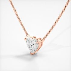 Juwels&Co Heart shape diamond necklace Gift Idea For Valentines Day, Heart Shaped Diamond Necklace, Diamond Necklace Gift, Rosé Heart, Yellow Heart, Heart Diamond, Heart Shaped Diamond, Recycled Gold, Diamond Heart