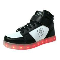 Electric Styles Led Shoes Men's Light Up Glow Sneakers High Top Bolt Rave Edm Condition: Brand New In Box. Product Description: Be Sure To Be Seen As You Go About Enjoying The Fantastic Look Of The These Electric Styles High Top Led Light Up Glow Sneaker Shoes In Bold Black And White. Light Up Your Night And Any Place You Go With 7 Different Static Colors, 2 Strobe Modes, And A Color Changing Mode. Fully Rechargeable With Included Usb Cable And Hidden Button To Turn On And Off And Cycle Through Casual Light-up Sneakers With Round Toe, White Light-up Sneakers With Round Toe, Adidas Slip On Shoes, Converse All Star Pink, Shoes Wishlist, Red And Black Shoes, White Casual Sneakers, Sneakers High Top, Rave Edm