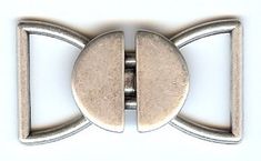 an image of a metal buckle on a white background