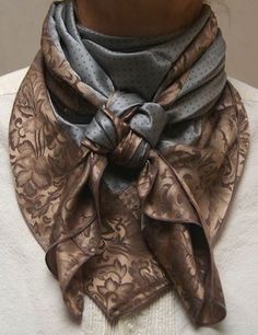 Western Scarf, Scarf Wearing Styles, Ways To Tie Scarves, Cowboy Images, Scarf Knots, Ways To Wear A Scarf, How To Wear A Scarf