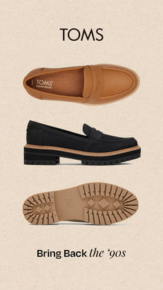 This slip-on shoe offers a modern take on the lug sole loafer trend. Inspired by the comfort of our bestselling boots, the must-have Cara features stylish leather uppers and a silhouette that looks great with jeans, skirts, dresses, and more. Cute Black Tennis Shoes, Tom Shoes Outfits, Casual Work Shoes Women, Capsule Wardrobe Shoes, Comfortable Women's Shoes, Loafers Trend, Classic Loafers, Work Wardrobe, Crazy Shoes