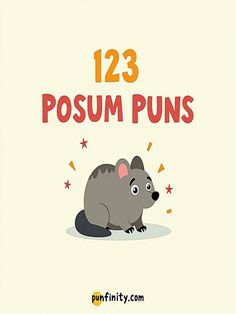 possum puns Opening A Coffee Shop, Double Meaning, Best Puns, Paws And Claws, Comedy Club, Throw A Party, Types Of Music, One Liner, Funny Puns