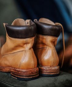 Rugged Brown Work Boots In Vegetable Tanned Leather, Rugged Boots With Vegetable Tanned Leather And Round Toe, Waxed Finish Round Toe Boots For Outdoor Work, Rugged Goodyear Welted Oiled Leather Moto Boots, Outdoor Work Boots With Waxed Finish And Round Toe, Rustic Oiled Leather Moc Toe Boots, Rugged Chelsea Boots With Goodyear Welt, Rugged Moc Toe Chelsea Boots With Goodyear Welt, Rugged Chelsea Boots With Moc Toe And Goodyear Welt