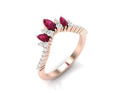 ✤ ITEM DESCRIPTION  Metal Availability : Sterling Silver,14K/18K Gold Setting : Prong Stamped : 925,14K,18K Gemstone : Lab Created Ruby, ✤ CUSTOM ORDER We can create almost any rings, earrings, necklace you desire with high quality and affordable price. Please message us for Details. Curved wedding bands can be customized for your engagement ring. Please order ASAP and send me some pictures of your ring. ✤ ENGRAVING I will be happy to add engraving to my jewelry if possible. please message us. ✤ Fine Jewelry Red Ring For Marriage, Red Ruby Rings With Half Eternity Design, Red Birthstone Ring For Wedding With Round Band, Red Diamond Ring For Valentine's Day Wedding, Stackable Rose Gold Ruby Ring For Wedding, Formal Red Stackable Gemstone Rings, Stackable Ruby Wedding Ring, Formal Red Stackable Rings In Fine Jewelry Style, Red Gemstone Stackable Rings For Formal Occasions