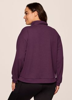 Stay comfortable and stylish in our Harbor Ribbed 1/4 Zip. The ultra lightweight, soft ottoman rib fabric is complemented by a large front pocket to make this regular length sweatshirt perfect for any occasion. With a quarter zip-up design featuring a concealed zipper and mock neckline, this pullover offers both convenience and functionality while allowing for easy layering. Grab yours now to elevate your wardrobe effortlessly. Loungewear Half-zip Sweatshirt With Pockets, Half-zip Sweatshirt With Pockets For Loungewear, Half-zip Sweatshirt With Ribbed Collar For Sports, Athleisure Half-zip Tops With Pockets, Solid Color Half-zip Tops For Loungewear, Solid Half-zip Tops For Loungewear, Half-zip Loungewear Outerwear, Solid Half-zip Outerwear For Loungewear, Half-zip Stretch Sweater