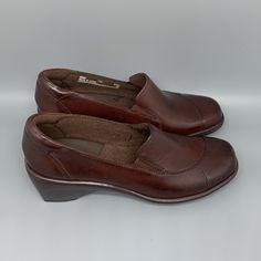 Thank You For Visiting Selling Monster1! Clarks Brown Leather Slip-On Loafers Shoes 88803 Women's Size 7m Style #88803 Color: Brown Leather New With Box *Only Tried On. *No Rips Or Tears *Original Insoles *Smoke Free Home *Photos Are Of The Actual Product. *Please Review Photos To Ensure You Know What You Are Purchasing. *Packaged With Care *Ships In 1 Business Day *Buy With Confidence. *Always Accepting Reasonable Offers! *All Lowball Offers Will Be Declined. *We List New Items Weekly! *Don’t M Loafers Shoes, Womens Clarks, Clarks Shoes, Leather Slip Ons, Mule Clogs, Mules Shoes, Loafer Shoes, New Items, Brown Leather