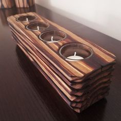 Wood Tea Light Holder, Log Candles, Tea Candle Holders, Rustic Candle, Wedding G, Wood Candle Holder, Glass Votive Candle Holders, Candle Base, Rustic Candle Holders