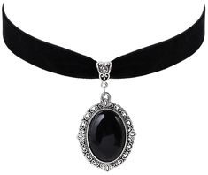 PRICES MAY VARY. GOTHIC BLACK VICTORIAN CHOKER NECKLACE: The Victorian Choker Necklace with Soft Velvet Design Is Nice And Unique, Goes Well With Any Other Accessories, Show Your Personality Every Moment MATERIALS: Meticulously crafted from high-quality zinc alloy SIZE & LENGTH: The Pendant measures 1.2 inches in width, 1.57 inches in height. The chain is 12.6 inches, extender chain 3 inches. PERFECT GOTHIC JEWELRY GIFT: Perfect Gifts on birthday, party, Halloween,New Year, Valentine's Day, Moth Gothic Jewelry Dixi, Luxury Black Choker Necklace, Black Neck Jewelry, Black Queen Necklace, Chokers Necklace Black, Small Victorian Necklace, Necklaces Black Choker, Cheap Gothic Heart-shaped Jewelry, Necklace Katherine Pierce