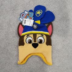 Paw Patrol Hat And Gloves Set Brand New Paw Patrol Hat, White Baseball Hat, Girls Beanie Hats, Boys Winter Hats, Nickelodeon Girls, Pink Bucket Hat, Marshall Paw Patrol, Pink Paws, Paw Patrol Nickelodeon