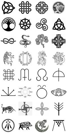 an image of various symbols and their meanings