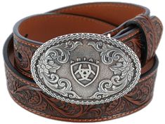 Ariat Belts, Kids Studs, Tooled Belt, Girls Belts, Cowboy Belt, Little Cowboy, Scroll Work, Western Belt, Rhinestone Belt