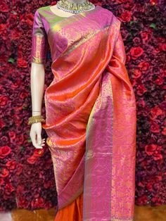 Color - Fabric & Work Style - Pure Silk Details - - Assured quality. - Wash care instruction: Dry clean only. - Slight variation in color is possible due to digital photography. Fusion Style Pre-draped Saree With Pallu, Fusion Style Pre-draped Saree With Traditional Drape, Fusion Style Wedding Saree With Unstitched Blouse, Fusion Silk Pre-draped Saree For Festivals, Fusion Style Blouse Piece For Diwali, Fusion Blouse Piece For Diwali, Fusion Style Saree With Unstitched Blouse, Fusion Style Saree Blouse For Diwali, Fitted Fusion Saree With Traditional Drape