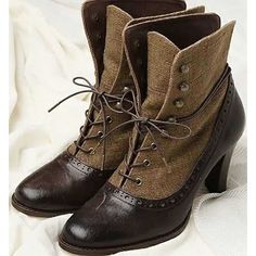 40s Mode, Victorian Shoes, Cheap Ankle Boots, Boho Mode, Popular Boots, Vintage Boho Fashion, Winter Ankle Boots, Retro Mode, Vintage Boots