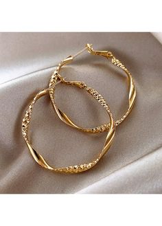 Color:Golden;Package Contents:1 Pair X Earrings;Occasion:Other; Trendy Alloy Hoop Earrings For Parties, Gold Hoop Earrings In Alloy, Hoop Alloy Jewelry For Party, Single Hoop Earring In Alloy For Parties, Elegant Gold Alloy Hoop Earrings, Party Hoop Earrings Made Of Alloy, Party Hoop Alloy Jewelry, Gold Alloy Hoop Earrings, Trendy Hoop Earrings Made Of Alloy