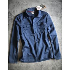 Nwt Avalanche Outdoor Snap Navy Blue Shirt Jacket Fleece Mens Blue Casual Sport Coat For Outdoor, Blue Casual Long Sleeve Fleece Jacket, Blue Long Sleeve Casual Fleece Jacket, Casual Blue Sport Coat For Outdoor Activities, Midweight Long Sleeve Fleece Jacket With Pockets, Navy Long Sleeve Fleece Jacket With Pockets, Long Sleeve Fleece Jacket With Pockets, Casual Midweight Outerwear With Pockets, Casual Blue Sport Coat With Pockets