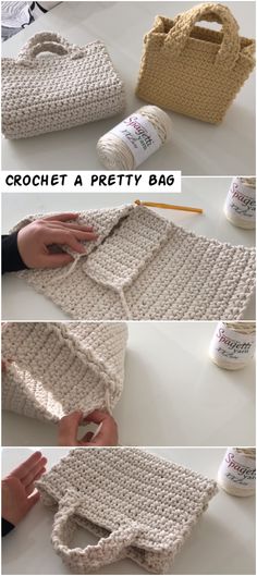 *AnleitungUmhängetasche MilowHeute gibtes den größten Vertreter meiner Taschen-Trilogie als Freebook für dichDie Umhängetasche Milow ist ein idealer Begleiter für die Stadt oder zum Gassi gehen.... Functional Crochet Projects, Crochet Studio, Crochet Hairband, Handbags Patterns, Crocheted Bags, Patterns Simple, Bags Pattern, Free Crochet Bag, Crochet Bag Tutorials