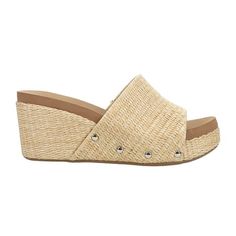 Get ready for summer with these flirty and fun raffia slide wedges. Size: 8.  Color: Beige.  Gender: female.  Age Group: adult. Closed Toe Sandals, Get Ready For Summer, Sandals Casual, Beige Shoes, Summer Lovin, Womens Sandals Flat, Toe Sandals, Casual Sandals, Casual Shoes Women