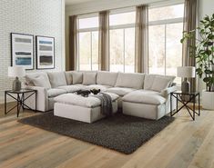 Jackson Furniture - Harper 5 Piece Sectional Sofa in Oyster - 1345-62-59-30-76-28-OYSTER

Pillowy soft with a modern style. Elevate your space with minimalist detailing, cloud-like comfort and oversized seating you just want to burrow in. This series by Jackson Furniture is the perfect place to be carefree and casual in the heart of your own home.

Features:

Set Includes LSF Section, RSF Section, Armless Sofa, Corner and Cocktail Ottoman

Harper Collection Sectional Sofa

Oyster Color
Fabric Upholstered Material
Country: USA

Transitional Style
Some Assembly Required

Dimensions:

LSF Section: 96"W x 37"D x 41"H
RSF Section: 96"W x 37"D x 41"H
Armless Sofa: 71"W x 37"D x 41"H

Corner: 37"W x 37"D x 39"H
Cocktail Ottoman: 47"W x 47"D x 21"H








For any questions please call 800-970-588 Modern Convertible Sofa, 3 Piece Sectional Sofa, Sectional Chaise, Sectional With Ottoman, Grey Sectional, Fabric Sectional, Furniture Market, 3 Piece Sectional, Upholstered Sectional