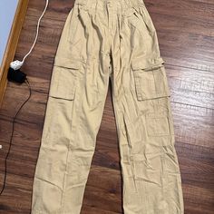 Khaki Parachute Straight Leg Baggy Cargo Pants Adjustable Waistband With Belt Loops Brand New Without Tags No Flaws At All Send In Offers Forever 21 Relaxed Fit Cotton Bottoms, Casual Forever 21 Bottoms With Cargo Pockets, Forever 21 Cargo Pants With Pockets For Spring, Forever 21 Cotton Bottoms With Pockets, Forever 21 Straight Leg Bottoms With Pockets, Forever 21 Casual Bottoms With Elastic Waistband, Forever 21 Wide Leg Pants With Pockets, Forever 21 Casual Cargo Pants For Spring, Forever 21 Bottoms With Pockets For Spring