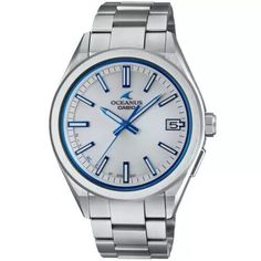 Casio Oceanus OCW-T200S-7AJF White Evaporated Radio Solar Watch Paper+Free Post Casio Oceanus, Can Band, Solar Watch, Shop Windows, Silver Water, White Band, Free Post, Stainless Steel Band, Casio Watch