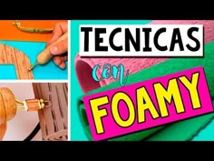 the video shows how to make an easy diy foamy toy