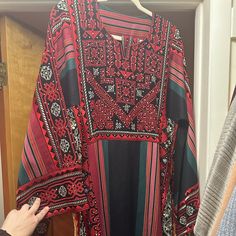 Brand New Majdalawi Size 4 Large/Xlarge Never Worn I Have One Selling This Extra One Black Red, Black And Red, Size 4, Long Sleeve Dress, Brand New, Womens Dresses, Long Sleeve, Red, Women Shopping