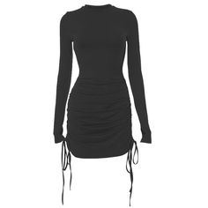 Please refer to our sizing chart for a guideline when choosing a size.5 business days order processing time.90% polyester 10% spandex. Black Stretch Mini Dress With Drawstring, Long Sleeve Mini Dress With Drawstring, Black Fitted Mini Dress With Drawstring, Fitted Black Mini Dress With Drawstring, Chic Bodycon Mini Dress With Drawstring, Winter Ruched Mini Length Bodycon Dress, Winter Ruched Mini Bodycon Dress, Winter Mini Length Ruched Bodycon Dress, Black Stretch Dress With Drawstring