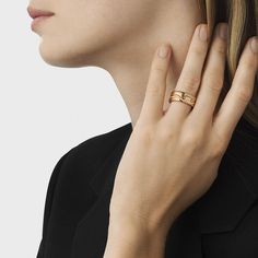 The iconic Fusion collection is made up of organic, interlocking shapes that form bold pieces with distinct graphic appeal. The End Ring is crafted from 18 karat rose gold and along one of its edges runs a string of diamonds. It makes a striking standalone piece or can be slotted together with other pieces from the collection. Modern Rose Gold Rings For Everyday Luxury, Modern Rose Gold Rings For Everyday Wear, Luxury Rose Gold Jewelry With Timeless Design, Interlocking Shapes, Fusion Ring, Partner Rings, Interlocking Ring, Grape Bunch, Gold And Silver Rings