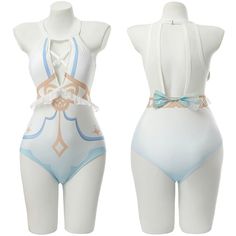 Show off your style with the Genshin Impact Lumine Cosplay Costume Swimsuit. Crafted from high-quality materials, this vibrant swimsuit features a unique design and color scheme inspired by Lumine's character. The halter neckline offers full coverage for swimming or sunbathing. Specifications: Material: Polyester Package included: Swimsuit Size Chart (cm): Size Bust Waist Suit Length S 76-92 62-78 64-74 M 80-96 66-82 66-76 L 82-102 72-88 69-79 XL 92-108 78-94 72-82 XXL 98-114 84-100 69-79 Fitted Bodysuit For Summer Cosplay, Summer Cosplay Stretch Bodysuit, Fitted Swimwear For Summer Cosplay, Lumine Cosplay, Genshin Impact Lumine, Christmas Masquerade, Swimsuit Cosplay, Halloween Carnival Party, Anime Costumes