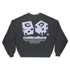 For an oversize fit choose one size above yours. Boxy fit crewneck. 100% cotton. 400 g/m² American plush. Black color. Logo screen printed on the front and back. Cold Culture label included. Male (185cm, 6'1"): L - Female (174cm, 5'9"): L - National Shipping 24-48H (Spain / Portugal) - CORREOS EXPRESS - European Shipping 48-72H - FEDEX - International Shipping 5-7 working days - FEDEX Washed Black Crew Neck Sweatshirt For Streetwear, Cool Cotton Crew Neck Sweatshirt, Casual Oversized Sweatshirt With Graphic Design, Casual Oversized Sweatshirt With Back Print, Cool Graphic Print Crew Neck Sweatshirt, Heavyweight Logo Print Sweatshirt For Streetwear, Black Heavyweight Sweatshirt For Streetwear, Heavyweight Black Sweatshirt For Streetwear, Cool Letter Print Sweatshirt For Streetwear