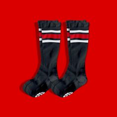 High Performance Compression Socks with Classic Stripes (2-Pack) Save 5% on 2-Pack!!! Designed To Enhance Blood Flow & Increase Circulation Helps Prevent Injuries & Improves Performance Reduces Muscle Fatigue and Soreness Speeds Up Muscle Recovery Advanced Foot & Arch Support Achilles Tendon Protection Graduated 15-20 mmHg Compression Level Moisture Wicking 75% Nylon 25% Lycra FDA Approved HSA/FSA Eligible Old Bones Therapy Compression Socks are designed to improve performance and speed up muscl Fat Calves, Achilles Tendon, Increase Circulation, Muscle Fatigue, Knee Sleeves, Compression Sleeves, Athletic Sports, Muscle Recovery, Compression Socks