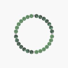 This is a bracelet created using Aventurine and Malachite beads. Green Aventurine, known for its shimmering, translucent green color, is a gemstone highly valued for its aesthetic appeal. This gemstone symbolizes prosperity and luck, often associated with opportunities for success. Its soothing green tones are also thought to encourage emotional calm and resilience. Malachite is distinguished by its striking green color and intricate banded patterns. This gemstone symbolizes transformation and positive change, often associated with encouraging risk-taking and adventure. Its vibrant hues and dynamic appearance are believed to inspire creativity and foster personal growth, making it a favorite for those seeking inspiration. Green Jade Jewelry For Meditation, Green Agate Bracelets For Meditation, Green Gemstone Meditation Bracelets, Green Spiritual Crystal Bracelet For Healing, Green Malachite Beaded Bracelets, Green Gemstone Bracelets For Meditation, Spiritual Green Crystal Bracelet For Healing, Green Spiritual Bracelets For Healing, Green Agate Bracelets For Gifts