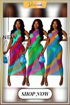 Summer Women Mesh Print Party Beach Elegant Street Round Neck Sleeveless Long Maxi Dress Colorful Sleeveless Summer Dress For Vacation, Colorful Sleeveless Summer Party Dress, Multicolor Sleeveless Maxi Dress For Summer, Multicolor Sleeveless Summer Evening Dress, Multicolor Sleeveless Evening Dress For Summer, Colorful Sleeveless Summer Dress For Beach, Colorful Sleeveless Beach Dress, Multicolor Sleeveless Stretch Maxi Dress, Multicolor Stretch Sleeveless Maxi Dress