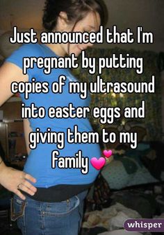 Just announced that I'm pregnant by putting copies of my ultrasound into easter eggs and giving them to my family Parenting Mistakes, I'm Pregnant, Third Baby, First Time Moms, Baby Needs, Baby Hacks