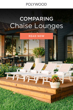 Poolside or simply as a patio lounger, a chaise lounge chair is a cozy addition to your outdoor space. We’ve laid out the key differences of our multiple chaise lounge styles below to make the purchasing process hassle-free.