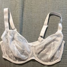 New Flirtelle Underwire Balcony Bra Size 36j Us/ 36gg Uk. Sheer Full Coverage Fitted Bra, Sheer Fitted Underwire Bra, Fitted Sheer Underwire Bra, White Party Bra With Adjustable Straps, White Full Coverage Lace Bra, Sheer Feminine Fitted Bra, Feminine Sheer Fitted Bra, Feminine Fitted Sheer Bra, Fitted Feminine Sheer Bra