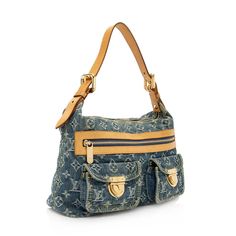 LV Monogram Denim Baggy PM Shoulder Bag Luxury Bags With Pockets In Monogram Canvas, Designer Shoulder Bag With Pockets For Daily Use, Blue Luxury Bag With Pockets, Luxury Blue Bags With Pockets, Casual Monogram Canvas Shoulder Bag For Everyday, Designer Denim Blue Shoulder Bag, Designer Denim Blue Shoulder Bag For Everyday, Designer Blue Bags With Pockets, Cha Ching