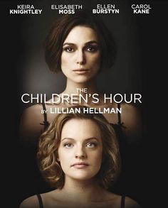 the children's hour movie poster with two women in black bras and one is staring