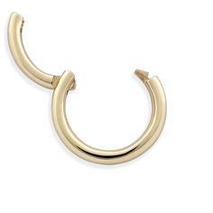 PRODUCT DETAILS The Eden solid gold huggies are the same thickness throughout the hoop to create a seamless look with the ease of a hinged clicker. We offer this hoop ring in both 16 gauge (1.2mm) and 18 gauge (1.0mm). Not sure of the gauge or inner diameter needed? Check out our helpful Jewelry Size Guide or Contact Us. Images are enlarged to show details. Septum Nostril, Tragus Daith, Gold Huggies, Piercing Septum, Ear Chain, Cartilage Piercing, Huggie Hoop Earrings, Tragus, Hoop Ring