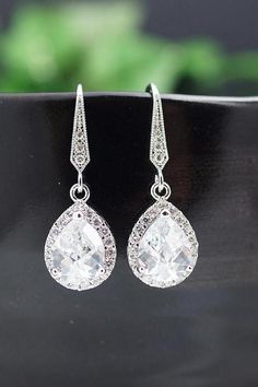 Wedding jewelry | Wedding rings, earrings, necklaces | Luulla Wedding Diamond Cut Crystal Drop Earrings, Sterling Silver Diamond Cut Teardrop Earrings For Wedding, Diamond Cut Teardrop Earrings For Wedding, Diamond Cut Earrings For Wedding, Wedding Earrings With Diamond Accents And Diamond Shape, Diamond-shaped Diamond Earrings For Wedding, Sterling Silver Diamond-shaped Wedding Earrings, Cubic Zirconia Crystal Earrings With Ear Wire For Wedding, Cubic Zirconia Crystal Earrings For Wedding