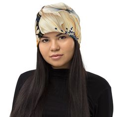 Double-layered Beanie Hat Blue Floral 70723 Windproof Beanie Hat One Size, Casual Windproof Hat One Size, Casual Beanie Turban, One Size Fits Most, Lightweight Winter Beanie, Casual Beanie-style Turban, One Size, Spring Beanie One Size, Lightweight Beanie Hat, One Size Spring Beanie, Casual Adjustable Winter Headwrap