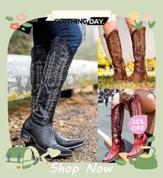 Knee High Western Boots Knee High Western Boots, Western Boots, Knee High, Shop Now, Boots, Free Shipping, Clothes