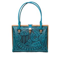 Turquoise Teal Blue Purse, Stylish Top Handle Bag, Ideal Gift for Her - Artynov | Unique Handmade Accessories Luxury Turquoise Top Handle Bag, Light Blue Formal Bag With Detachable Handle, Blue Top Handle Box Bag As Gift, Blue Top Handle Box Bag For Gift, Light Blue Formal Tote Bag, Luxury Turquoise Evening Bag, Elegant Light Blue Top Handle Satchel, Luxury Turquoise Travel Bags, Elegant Turquoise Bag For Formal Occasions